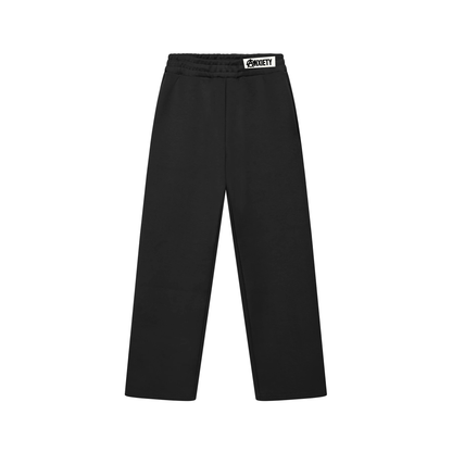 CALÇA MOLETOM OVERSIZED ANXIETY LOGO (PRETO)