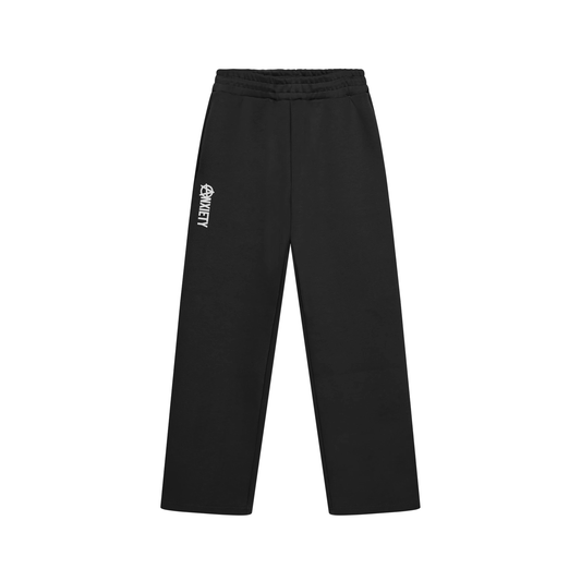 CALÇA MOLETOM OVERSIZED ANXIETY LOGO (PRETO)