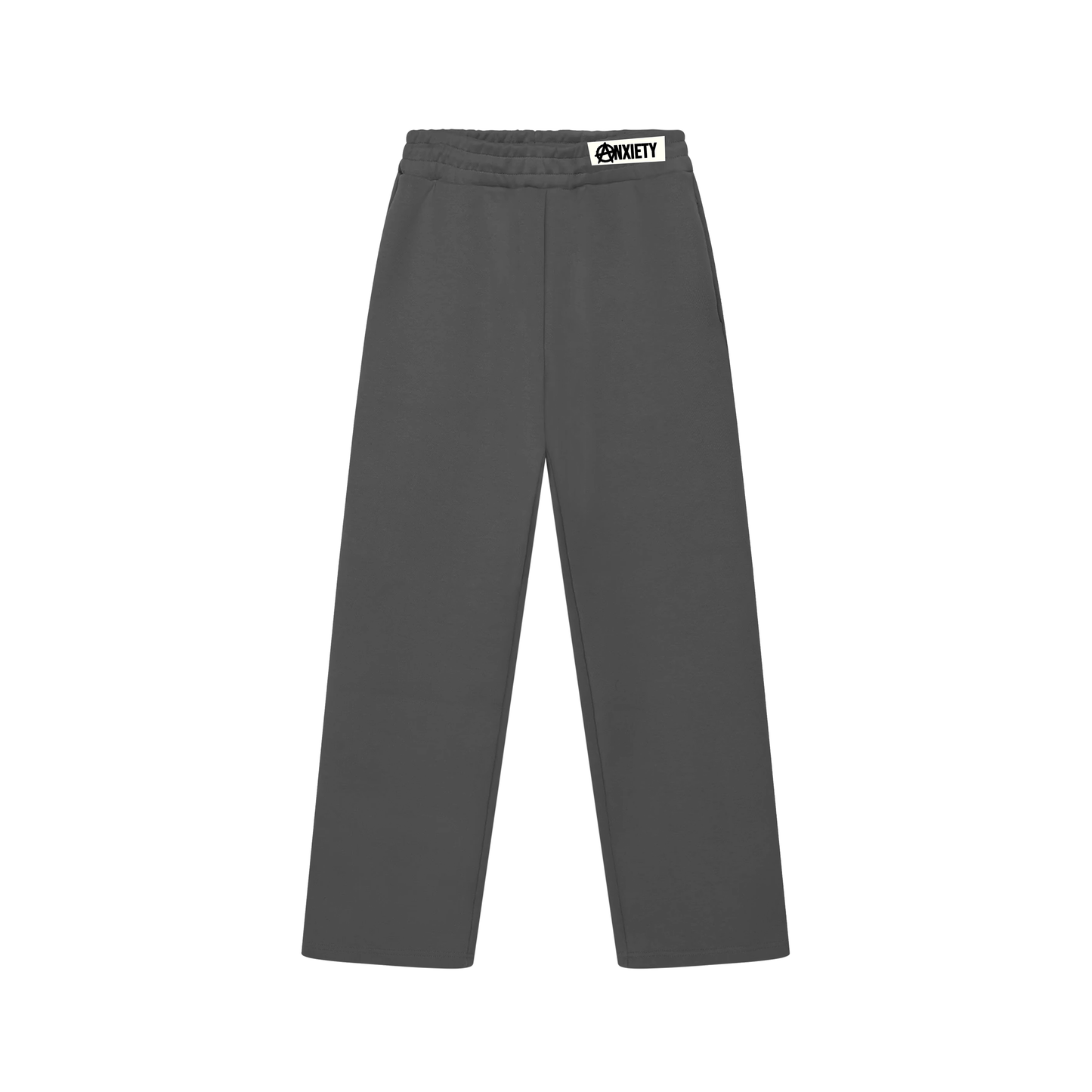 CALÇA MOLETOM OVERSIZED ANXIETY LOGO (CHUMBO)
