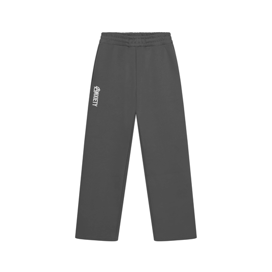 CALÇA MOLETOM OVERSIZED ANXIETY LOGO (CHUMBO)